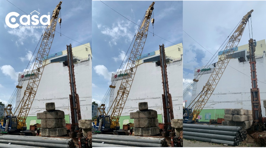 Quy trình ép cọc bê tông tại Casa chuyên nghiệp