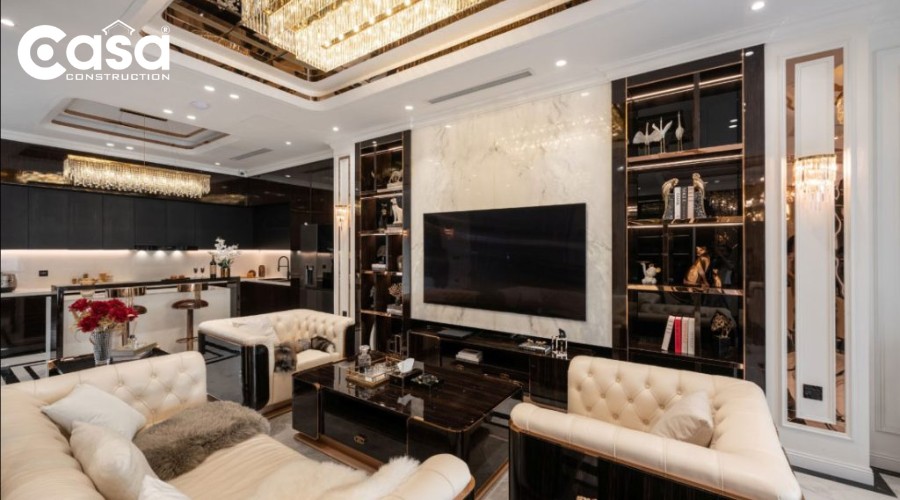 Nội thất biệt thự phong cách tân cổ điển sang trọng