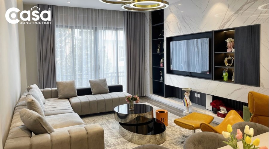 Không gian biệt thự sang trọng với nội thất thông minh