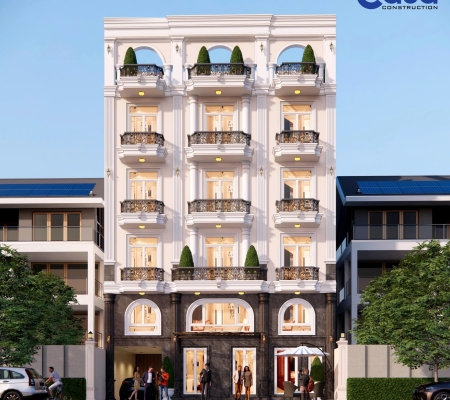 CÔNG TRÌNH PHỐI CẢNH NHÀ CAO TẦNG CÔNG TY CASA