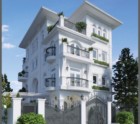 CÔNG TRÌNH PHỐI CẢNH NHÀ CAO TẦNG CÔNG TY CASA