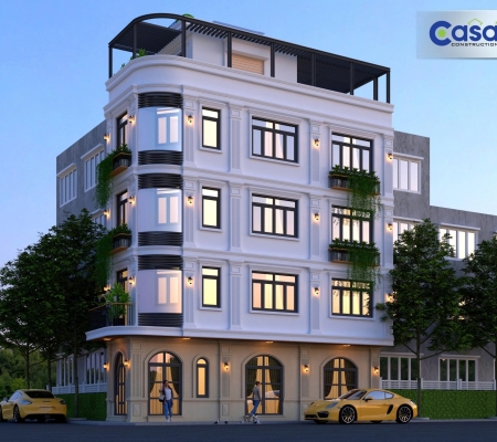 CÔNG TRÌNH PHỐI CẢNH NHÀ CAO TẦNG CÔNG TY CASA