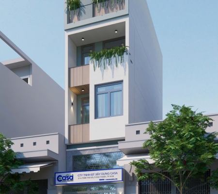 CÔNG TRÌNH PHỐI CẢNH NHÀ CAO TẦNG CÔNG TY CASA