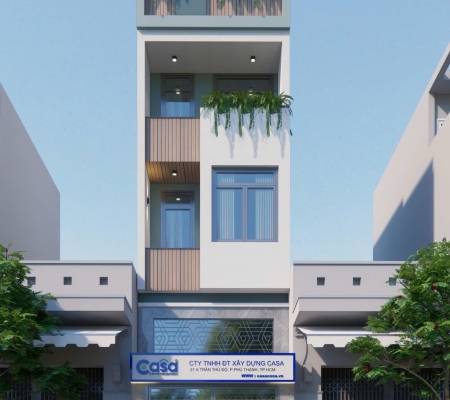 CÔNG TRÌNH PHỐI CẢNH NHÀ CAO TẦNG CÔNG TY CASA