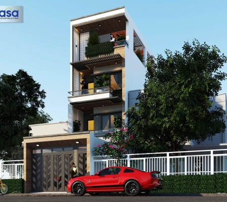 CÔNG TRÌNH PHỐI CẢNH NHÀ CAO TẦNG CÔNG TY CASA